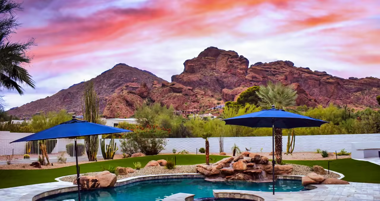 Drought-tolerant landscaping upgrade in Scottsdale