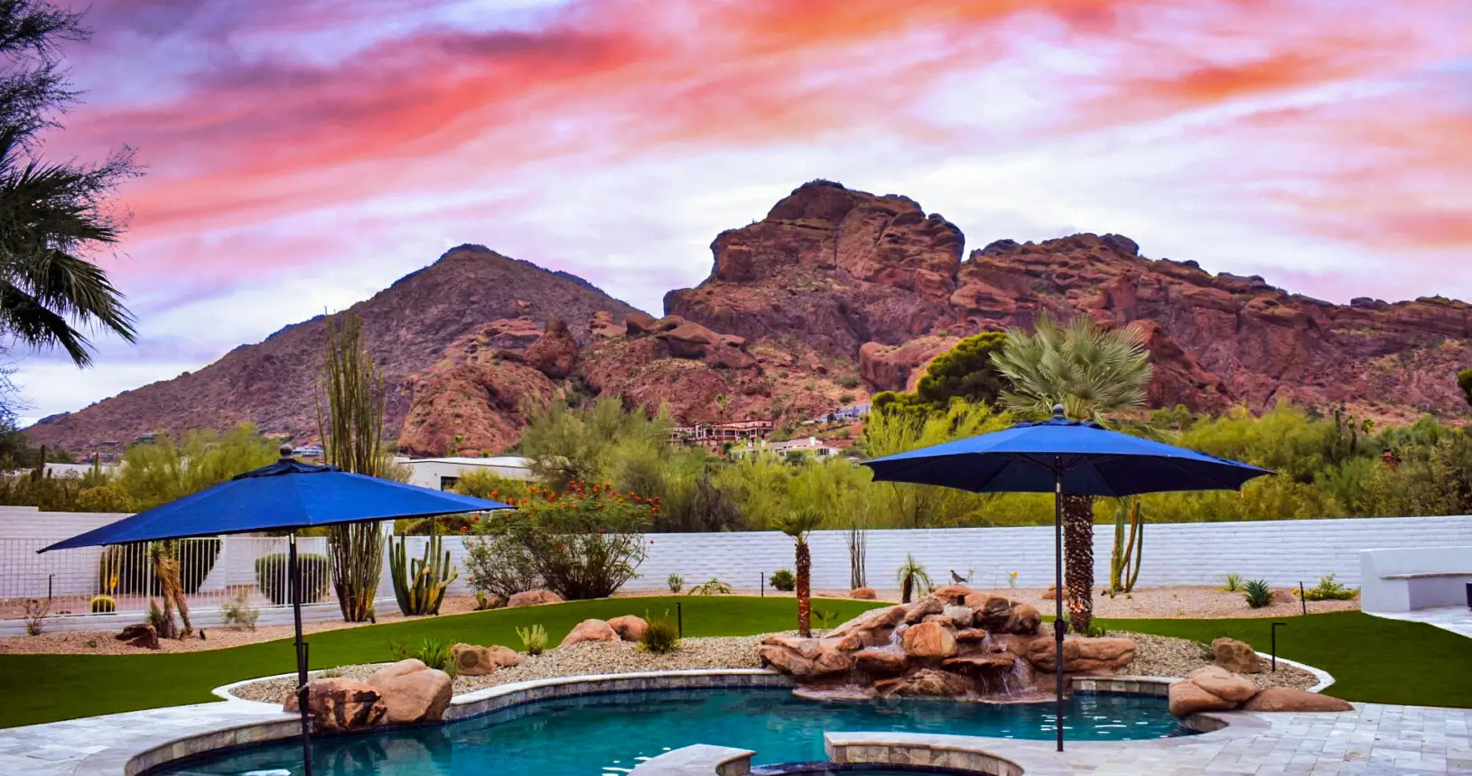 Front yard irrigation and planting upgrade in Scottsdale Arizona