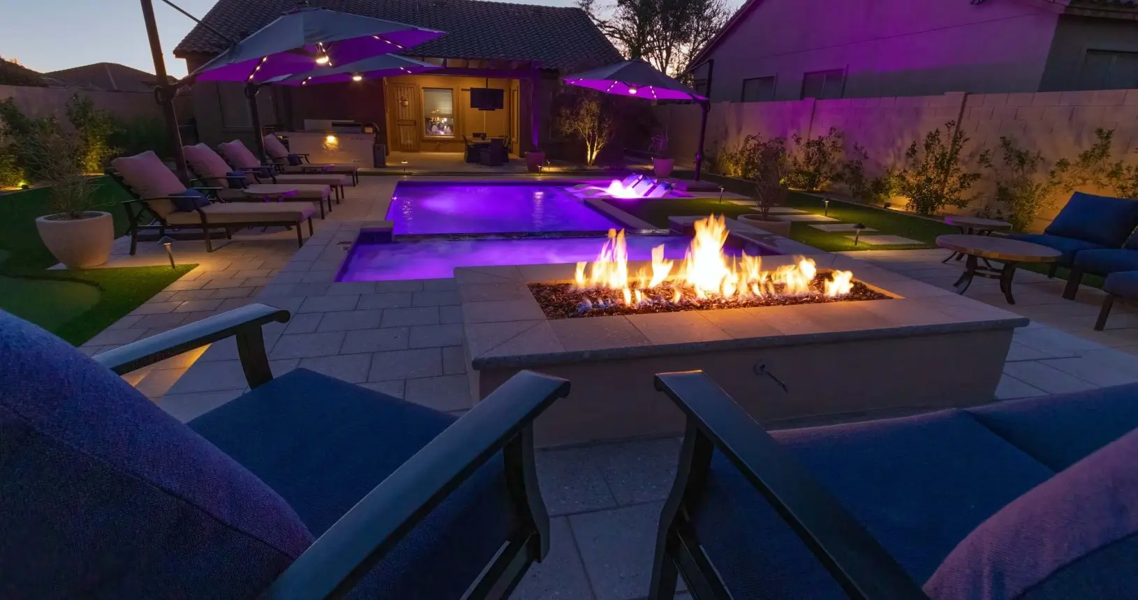 Think Green pathway and stonework project in Mesa